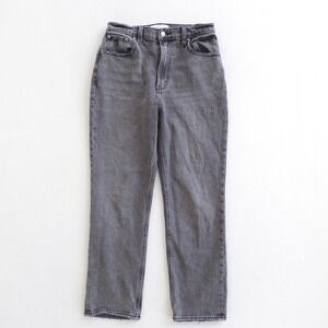 Abercrombie & Fitch Womens Ankle Straight Ultra High Rise Gray Wash Jeans 27/4R